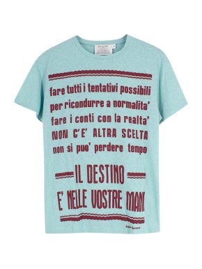 Dior x Lucia Marcucci The Destiny Is In Your Hands Blue T-shirt