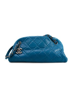 Chanel Blue Mademoiselle Bowling Bag