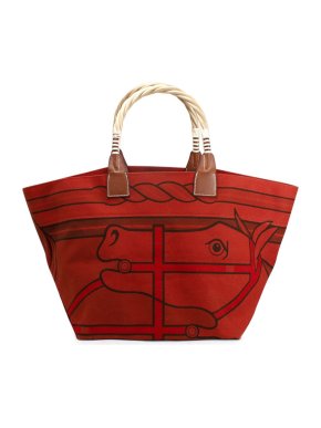 Hermes Toile Canvas Horse Steeple 32 Tote