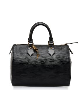 Louis Vuitton Black Epi Leather Speedy 25