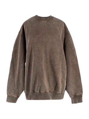 Skims Washed Brown Crewneck Sweater 