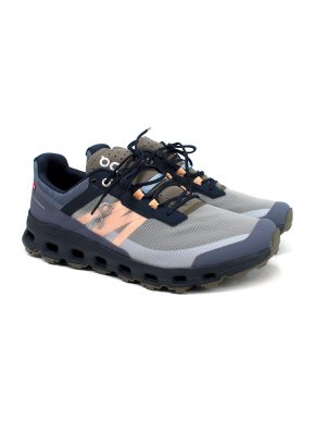 On Running Navy and Pink Cloudvista Trainers