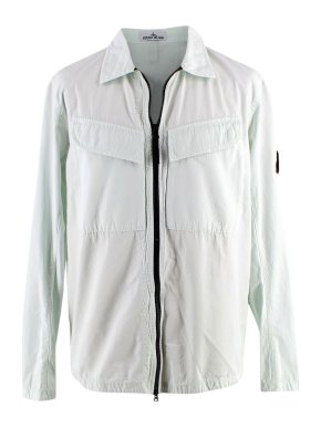 Stone Island Lime Green Overshirt 