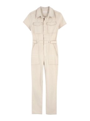 Good American Fit For Success Jumpsuit in Bone