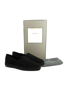 Tom Ford Black Suede Barnes Espadrilles