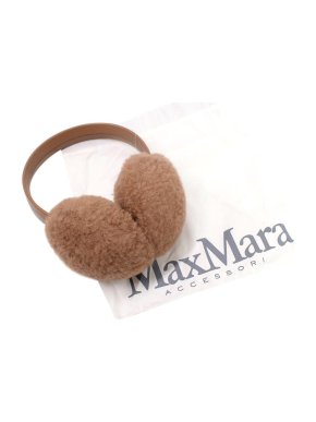 MaxMara Beige Fluffy Earmuffs