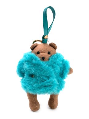 MaxMara Cabala Turquoise Teddy Bear Keychain