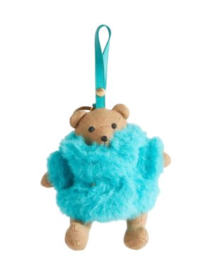 MaxMara Cabala Teddy Bear Charm In Turquoise