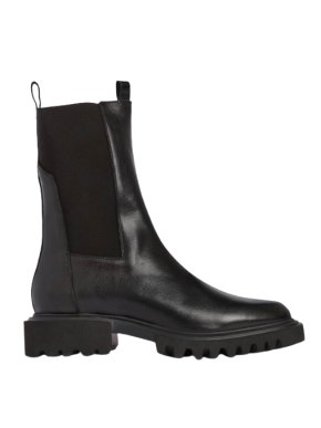 All Saints Black Hallie Leather Chelsea Boots