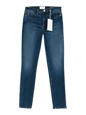 Frame Le High Clade Navy Skinny Jeans