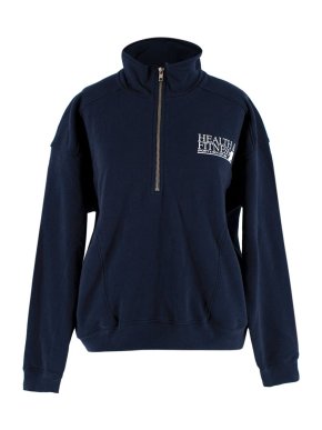 Sporty & Rich 'Health & Fitness' Quarter Zip Sweatshirt