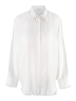 Sandro Creme Silk Shirt 