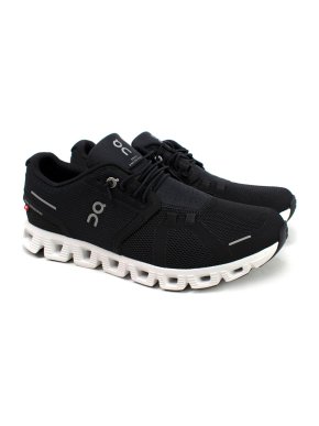On Running Black and White Cloud 5 Trainers