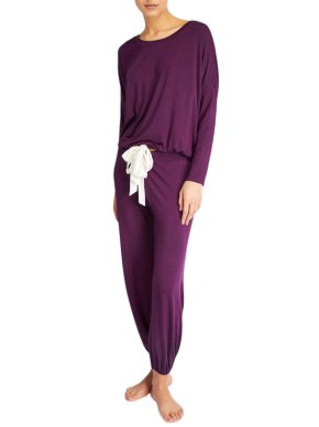Eberjey Plum Gisele Slouchy Pyjama Set