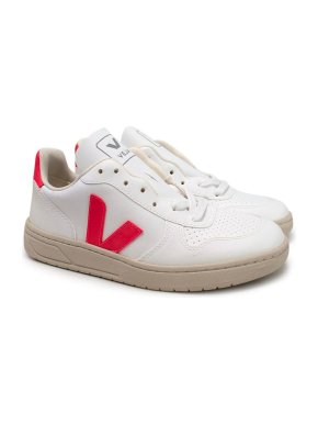 Veja V-10 White Rose Fluro Sneakers