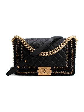 Chanel Black Boy Chanel Braided Jacket Bag