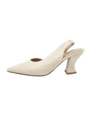 Bottega Veneta Ivory D'orsay Sling Back Heels