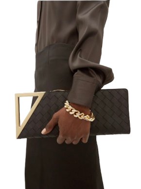 Bottega Veneta Bv Rim Small Intrecciato Leather Clutch