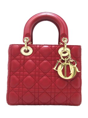 Dior Red Small Cannage Lady Dior My ABCDior