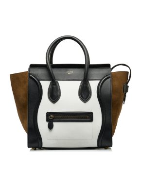 Celine Tricolour Mini Luggage Tote Bag