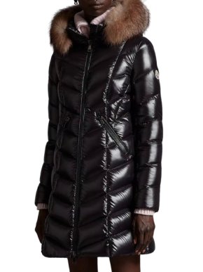 Moncler Black Fulmarus Long Down Jacket