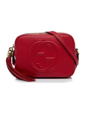 Gucci Red Small Soho Disco Crossbody Bag