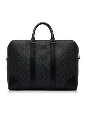 Gucci Black Monogram Holdall