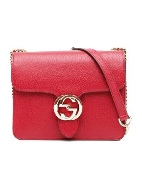 Gucci Red Small Dollar Interlocking G Crossbody Bag