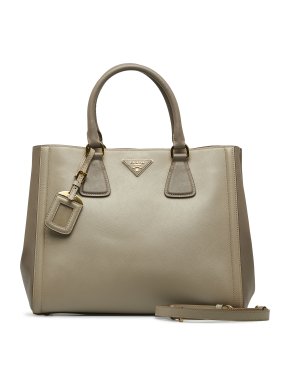 Prada Beige Saffiano Leather Galleria Bag