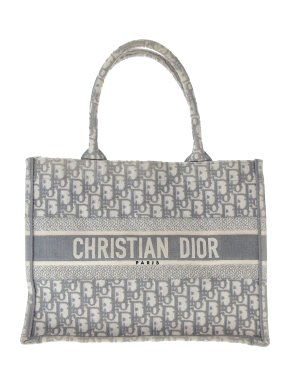 Dior Grey Medium Oblique Book Tote