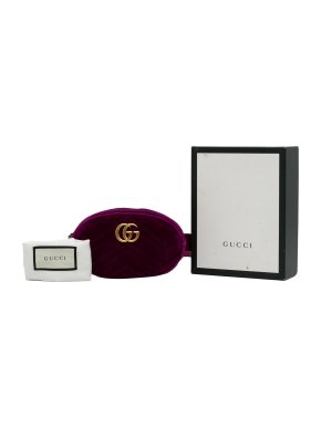 Gucci Purple Marmont Velvet Belt Bag