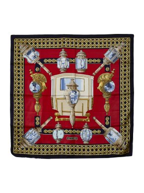 Hermes 'Feux de Route' Silk Scarf