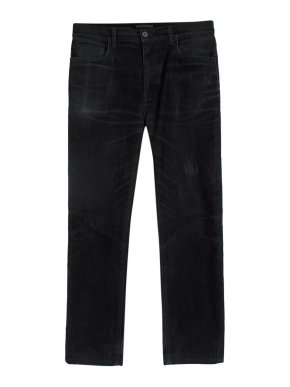 Prada Black Coated Denim Effect Trousers