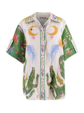 Alemais Alémais Seeker Printed Linen Shirt