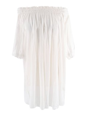 Doen Cream Off-shoulder Dress
