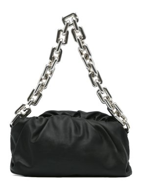 Bottega Veneta Black The Chain Pouch