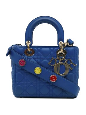 Dior Blue Small Cannage Leather Lady Dior My ABCDior 1