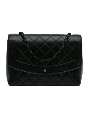Chanel So Black Diana Single Flap Crossbody Bag