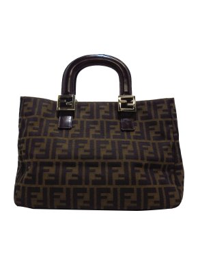 Fendi Zucca Brown Canvas Bag