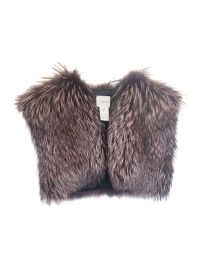 Celine Fox Fur Cropped Gilet