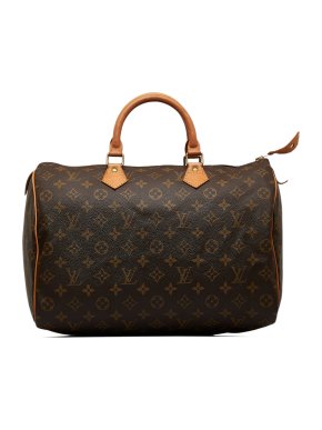 Louis Vuitton Brown Monogram Speedy 35