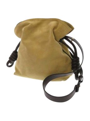 Loewe Flamenco Knot Suede Shoulder Bag