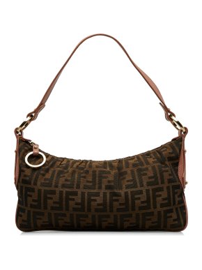 Fendi Brown Monogram Zucca Shoulder Bag