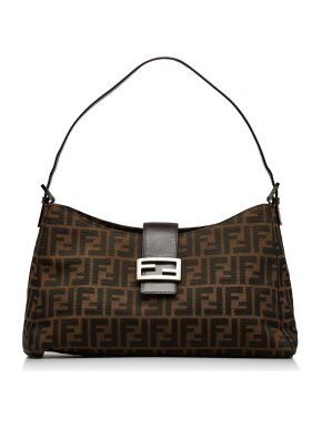 Fendi Brown Monogram Zucca Shoulder Bag