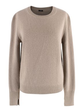 Joseph Beige Crewneck Cashmere Jumper