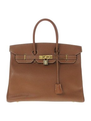 Hermes Birkin 35 Retourne  in Gold Courchevel Leather with Gold Hardware