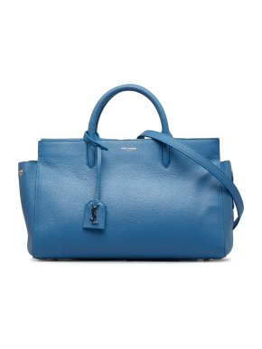 Saint Laurent Blue Small Rive Gauche Cabas Bag