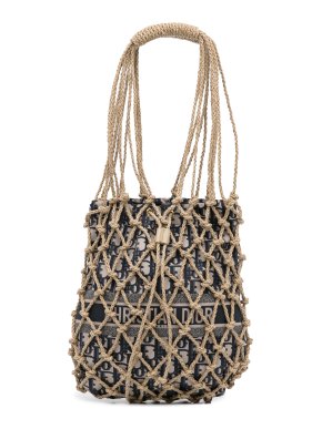 Dior Net Oblique Bucket Bag