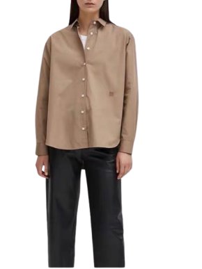 Toteme Beige Poplin Capri Signature Shirt