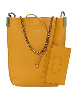 Saint Laurent Yellow Suzanne Tote Bag
